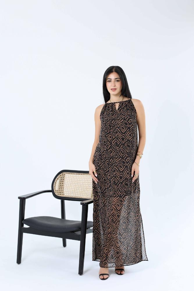 Diamonds chiffon dress