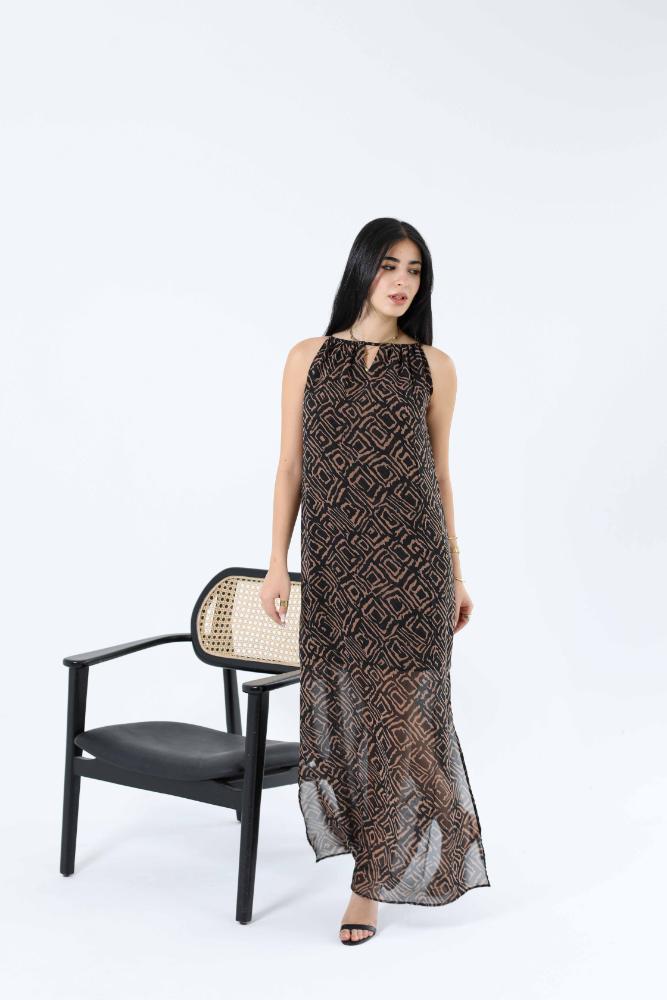 Diamonds chiffon dress